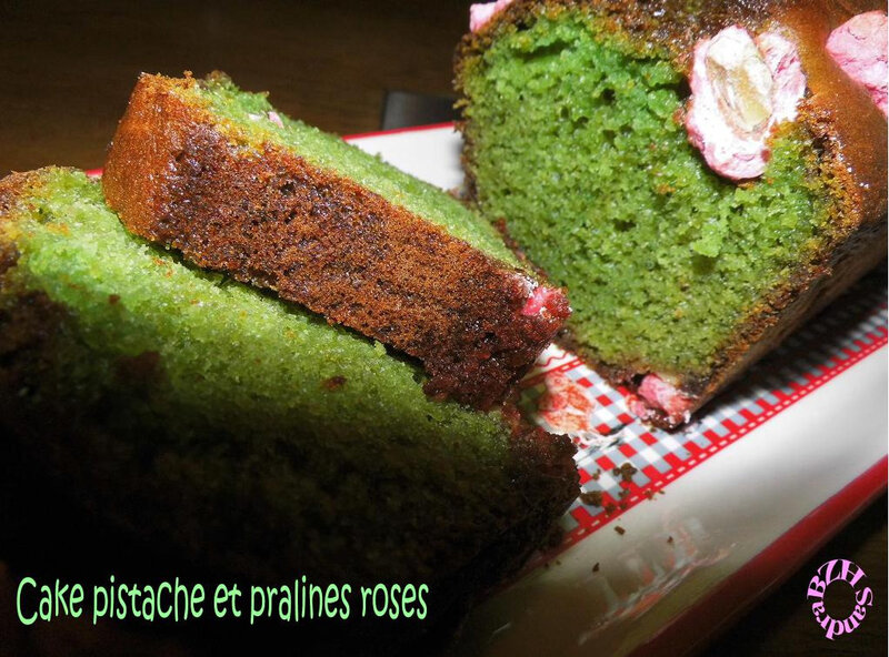 1116 Cake pistache et pralines roses 3