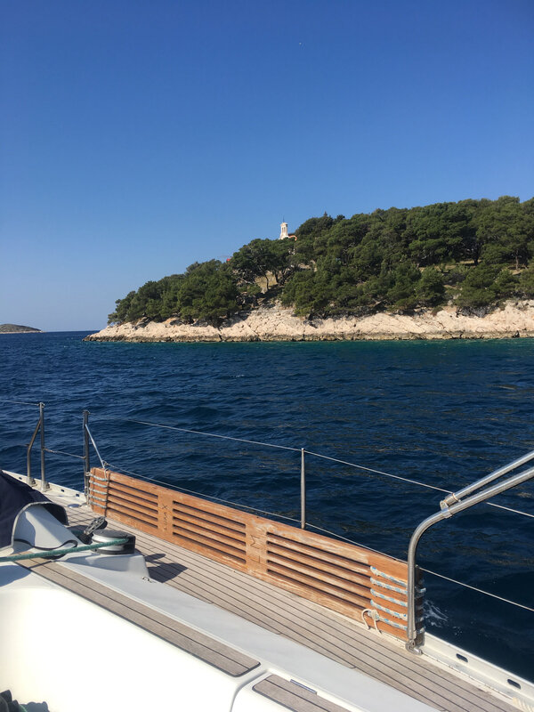 Sortie de la baie Ouest de Rogoznica, jeudi 19 mars 2020