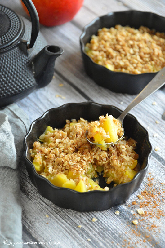 crumble vegan sans gluten pomme vapeur flocons avoine sans beurre (2)