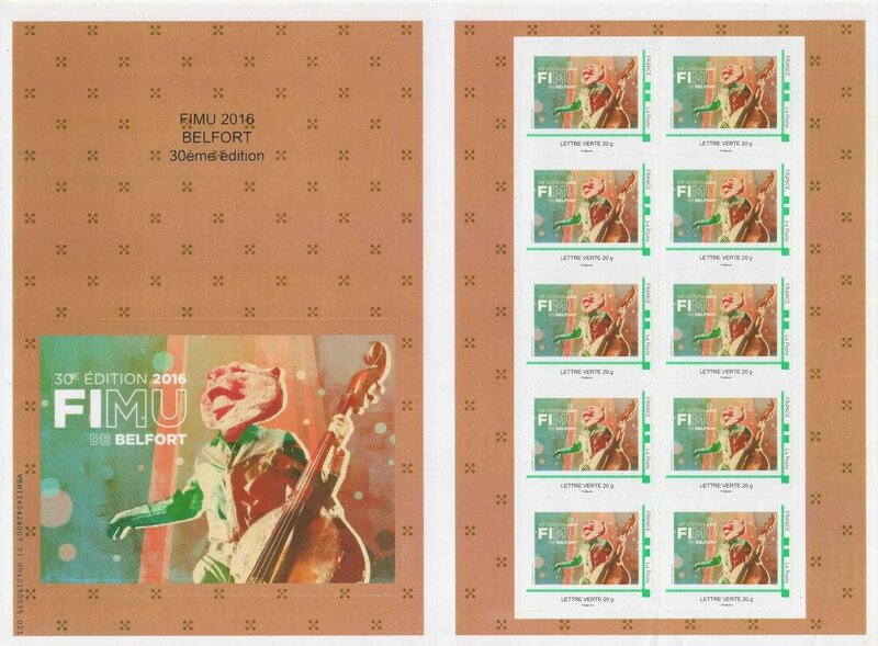 Planche timbres FIMU 2016