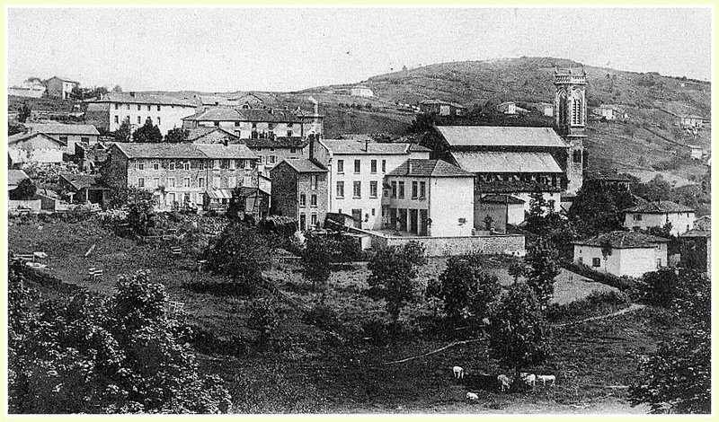MARNAND (Rhône) LE BOURG peu après 1910