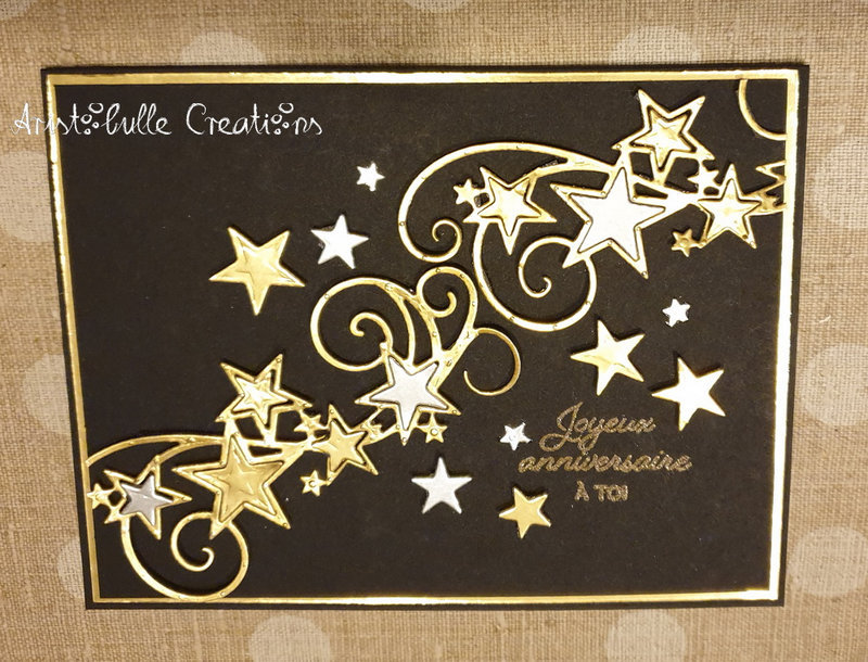 Carte étoiles d'or anniversaire Morgane - 1 avr 22