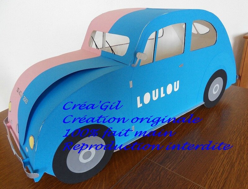 Urne voiture coccinelle 1958 2 Créa Gil