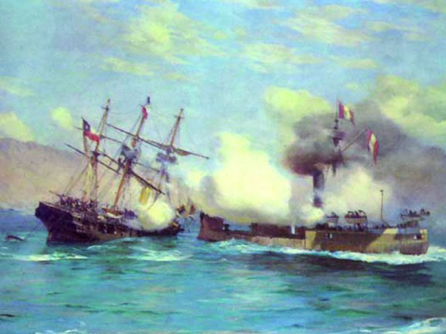 Bataille d'Angamos 8 octobre 1879