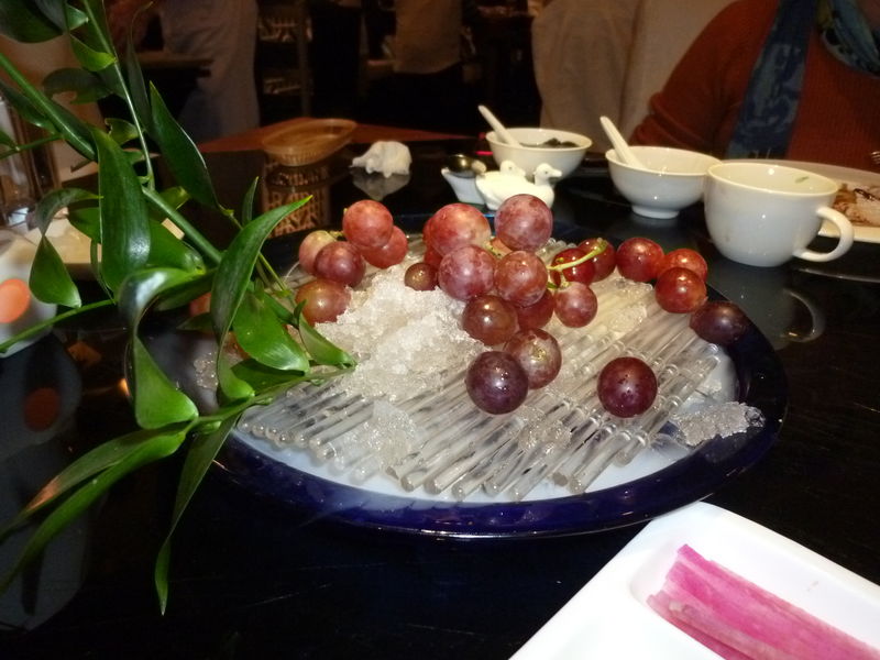 Les fruits sur de la glace