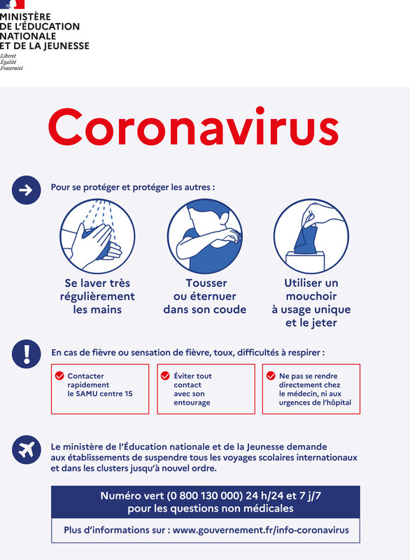affiche coronavirus