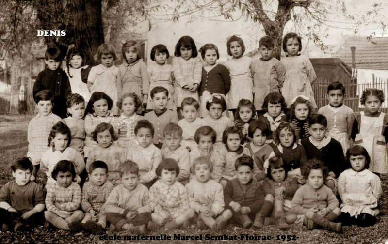 école maternelle marcel Szmbat 1952 Sépia Denis