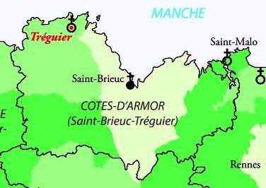 carte tréguier