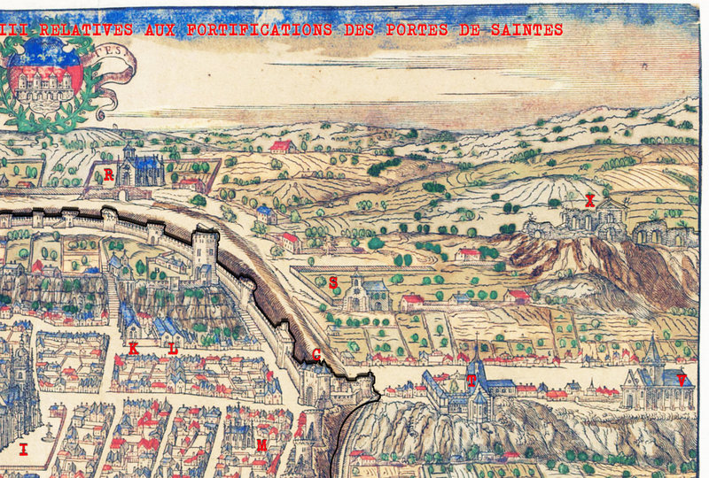 11 décembre 1484 LETTRES DU ROI CHARLES VIII RELATIVES AUX FORTIFICATIONS DES PORTES DE SAINTES b