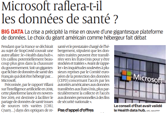 2020 07 29 SO Microsoft raflera-t-il les données de santé