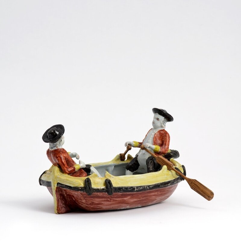 Polychrome_Group_of_Two_Gentlemen_in_a_Boat__Delft__circa_1780