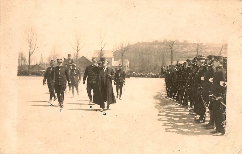 1912 05 04 Belfort CPhoto Revue militaire Ministre Millerand R