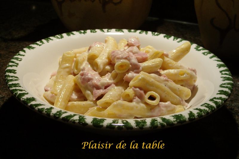Pâtes jambon-fromage