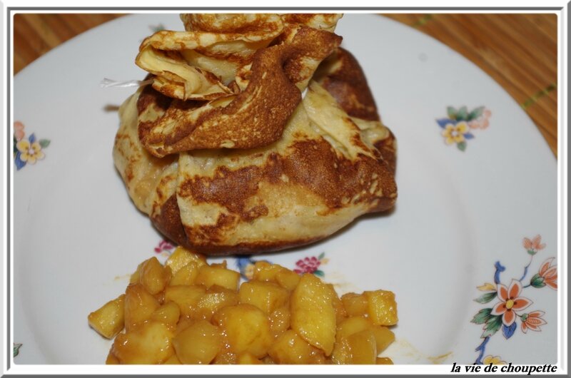 aumonière de crêpes aux pommes caramel beurre salé-7
