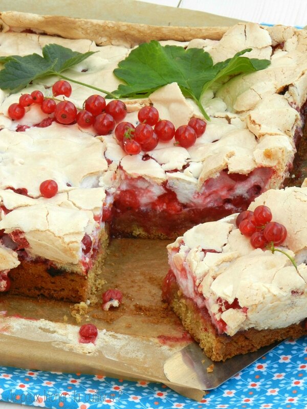 Gâteau meringué aux groseilles5