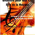 Fête de la musique : <b>Orchestre</b> pour <b>Tous</b> vous invite