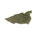 A <b>celadon</b> <b>jade</b> bird-form pendant, Western Zhou dynasty (1050-771 BC)