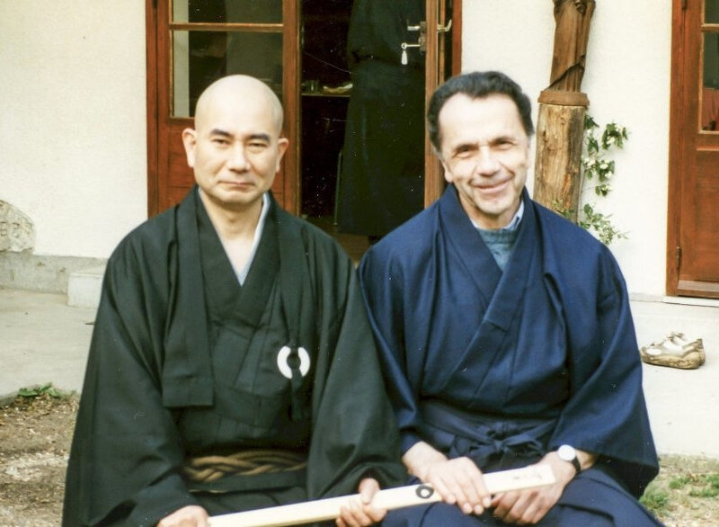 Eizan Rôshi et Jacques Breton 1986