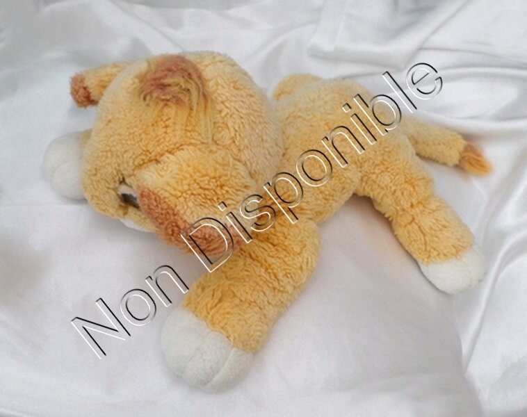 Peluche Doudou Roi Lion Simba 1993 Mattel