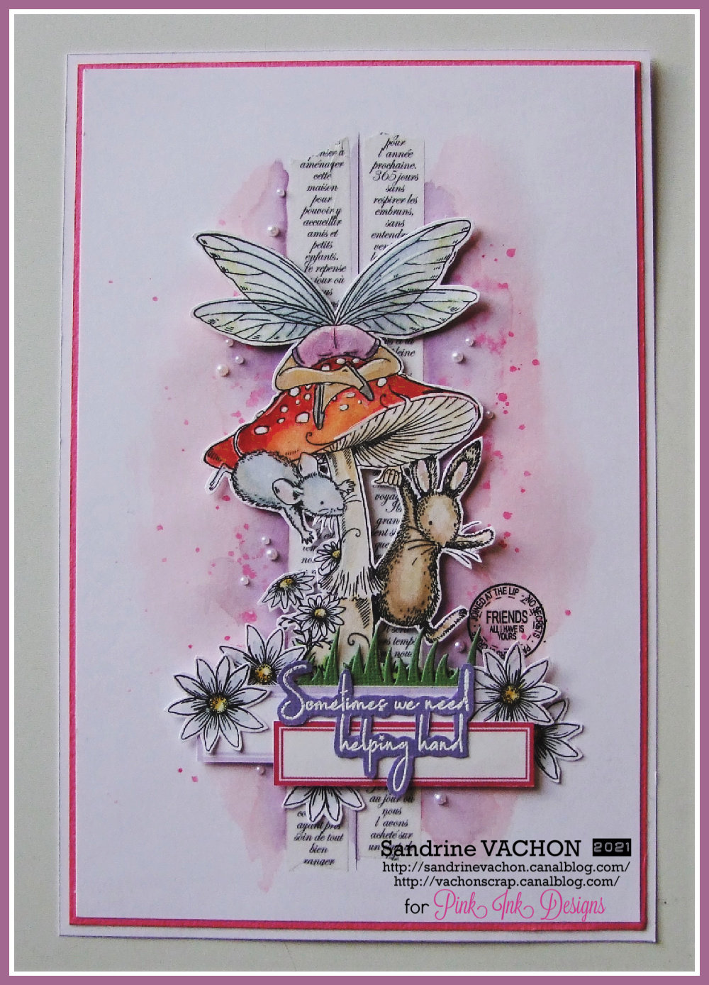 Sandrine VACHON carte d'amitié Pink Ink Designs (1)