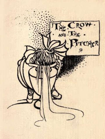 the-crow-and-the-pitcher-charles-robinson-title