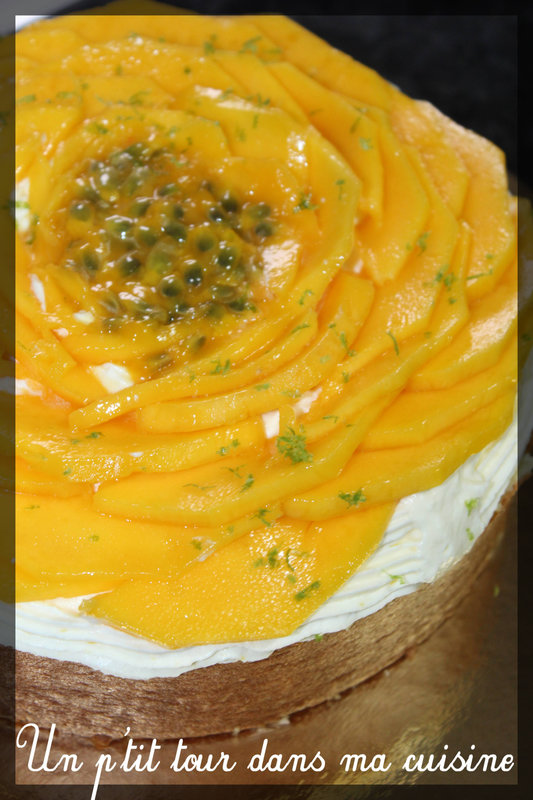Gâteau roulé mangue1
