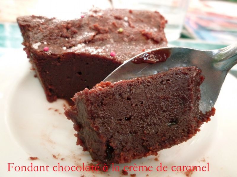 fondant chocolat creme caramel