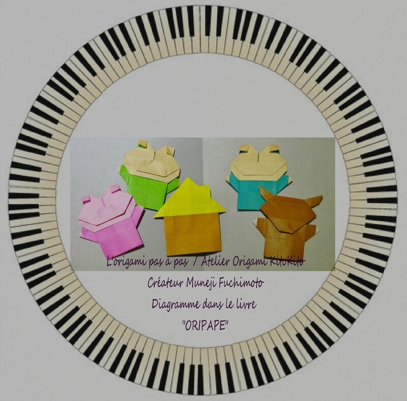 Atelier Origami KitoKito Marionnette doigt Les trois petits cochons