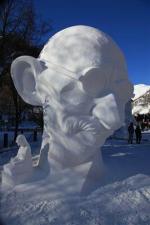 valloire, sculpture sur neige 2