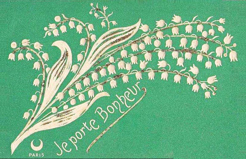 CPA Muguet 1er mai Porte Bonheur