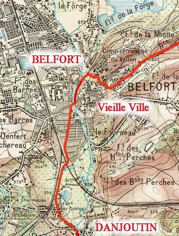 Carte tour de France 1922 R