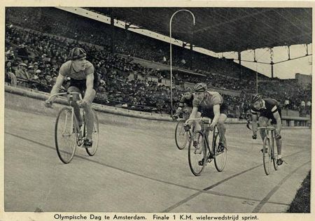 CPA Cyclisme 1 km 1928