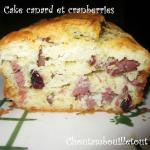 Cake canard cramberries