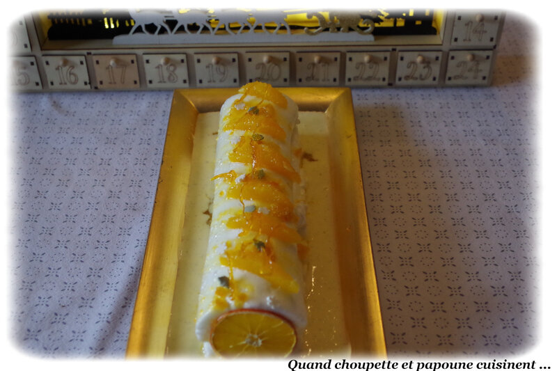 bûche île flottante à l'orange-5341