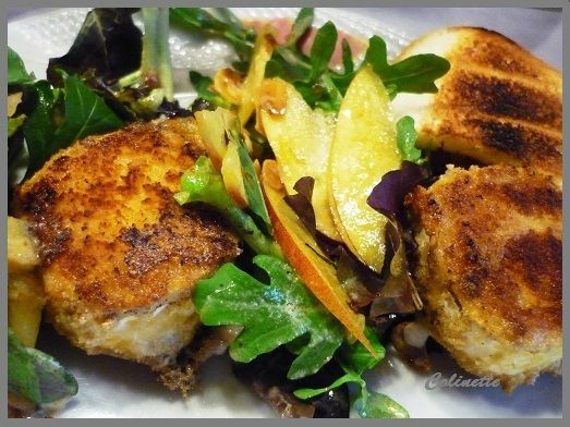 chèvre croustillant amandes et peches 02