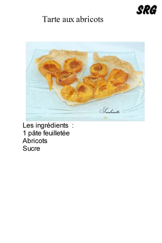 tarte aux abricots (page 1)