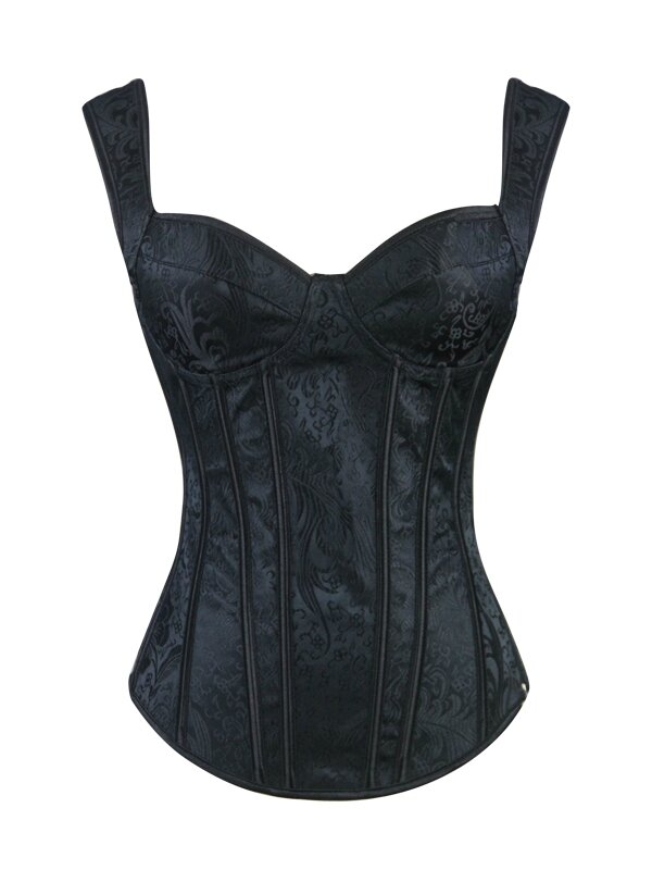 debardeur corset noir vintage steampunk (1)