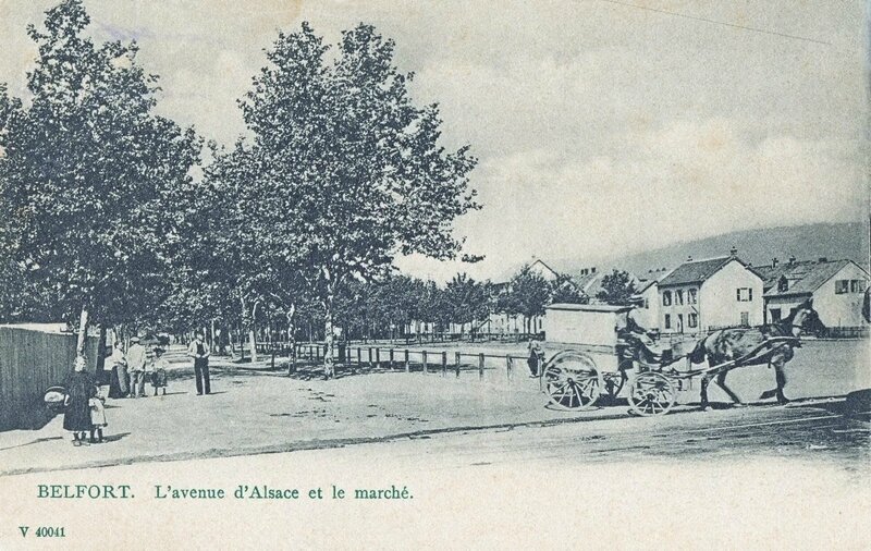 CPA Belfort Place du Marché 1910-14