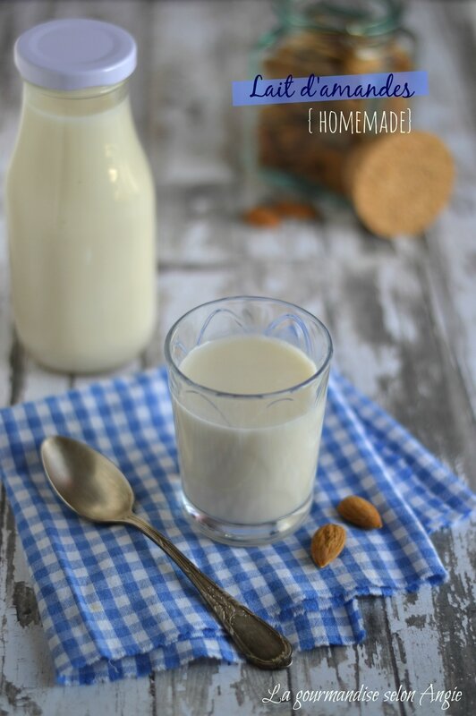 lait amandes maison recette