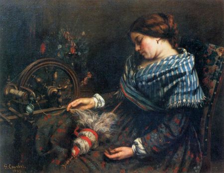 Gustave_Courbet___The_Sleeping_Spinner___WGA05461