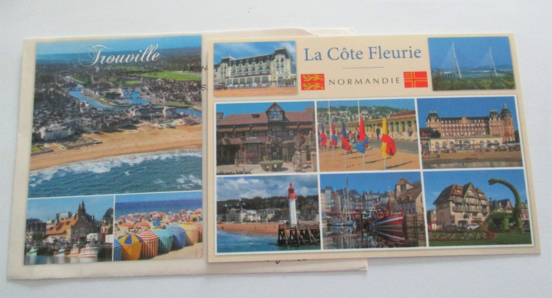 Carte postale de Raymonde (boisfleuri) de ses vacances en Normandie reçue le 29-07-2022