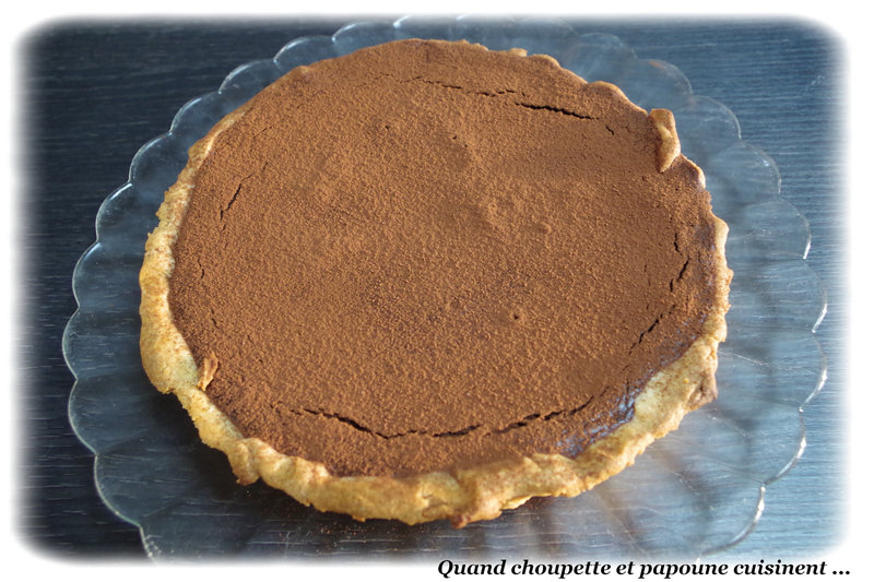 tarte au chocolat et crème anglaise au café-187