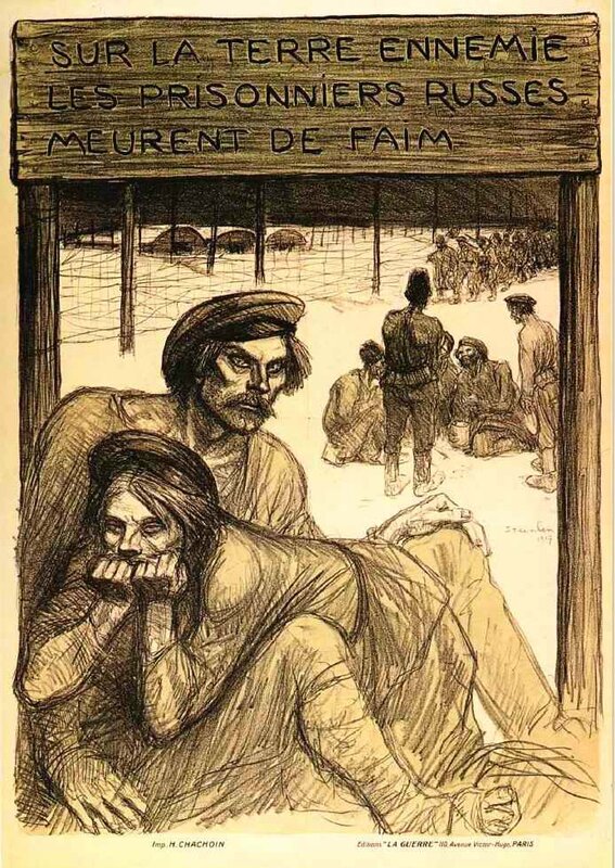 Steinlen prisonniers russes