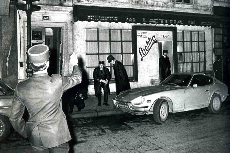 Le Laetitia des frères Panzani, rue Notre-Dame-de-Lorette, après la fusillade de 1975