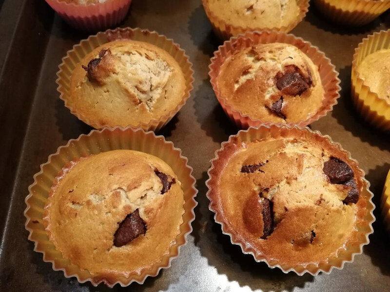 Muffins chocolat et noix