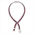 Spectacular <b>ruby</b> and diamond necklace 