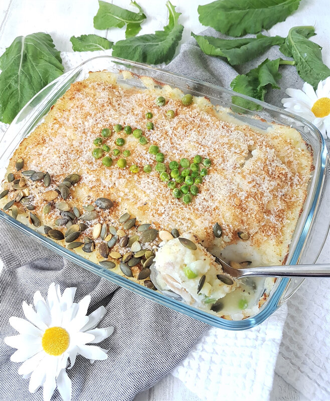cathytutu gratin cabillaud pureepdt navet petits pois defi recette