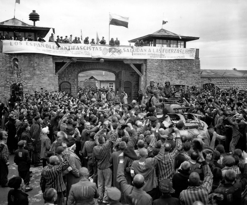 Mauthausen_KZ_camp concentration_1945_mai_libération_Autriche