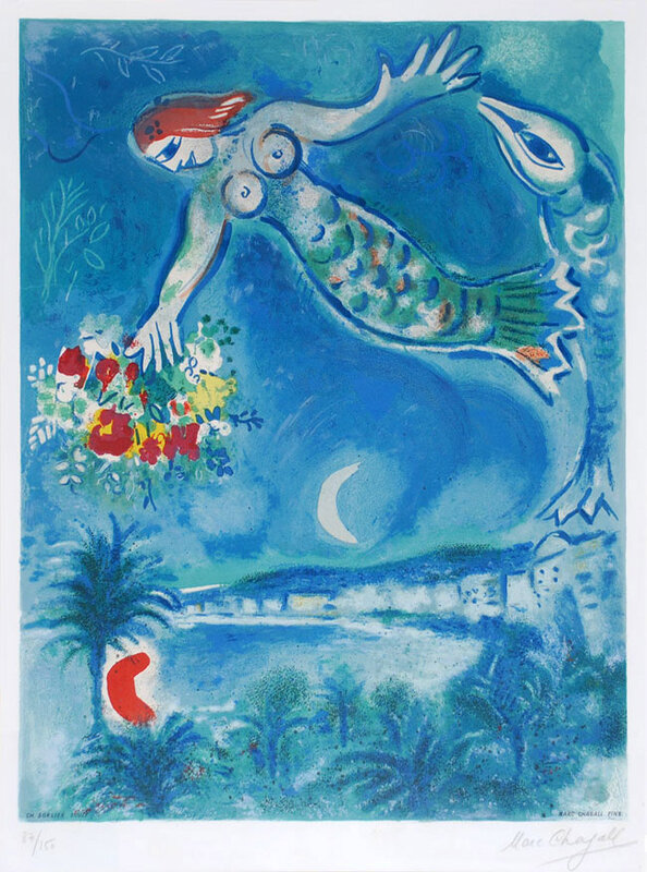 chagall sirène et poisson 1962