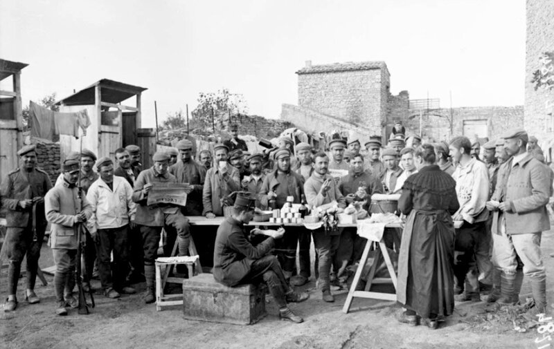 prisonniers bulgares à Nîmes, 29 oct 1916